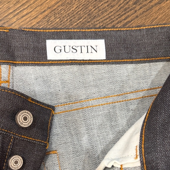Gustin Men's Dark Indigo Straight Jeans - Picture 4 of 6